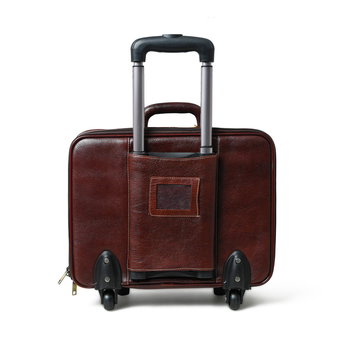 Wanderer Leather Rolling Suitcase