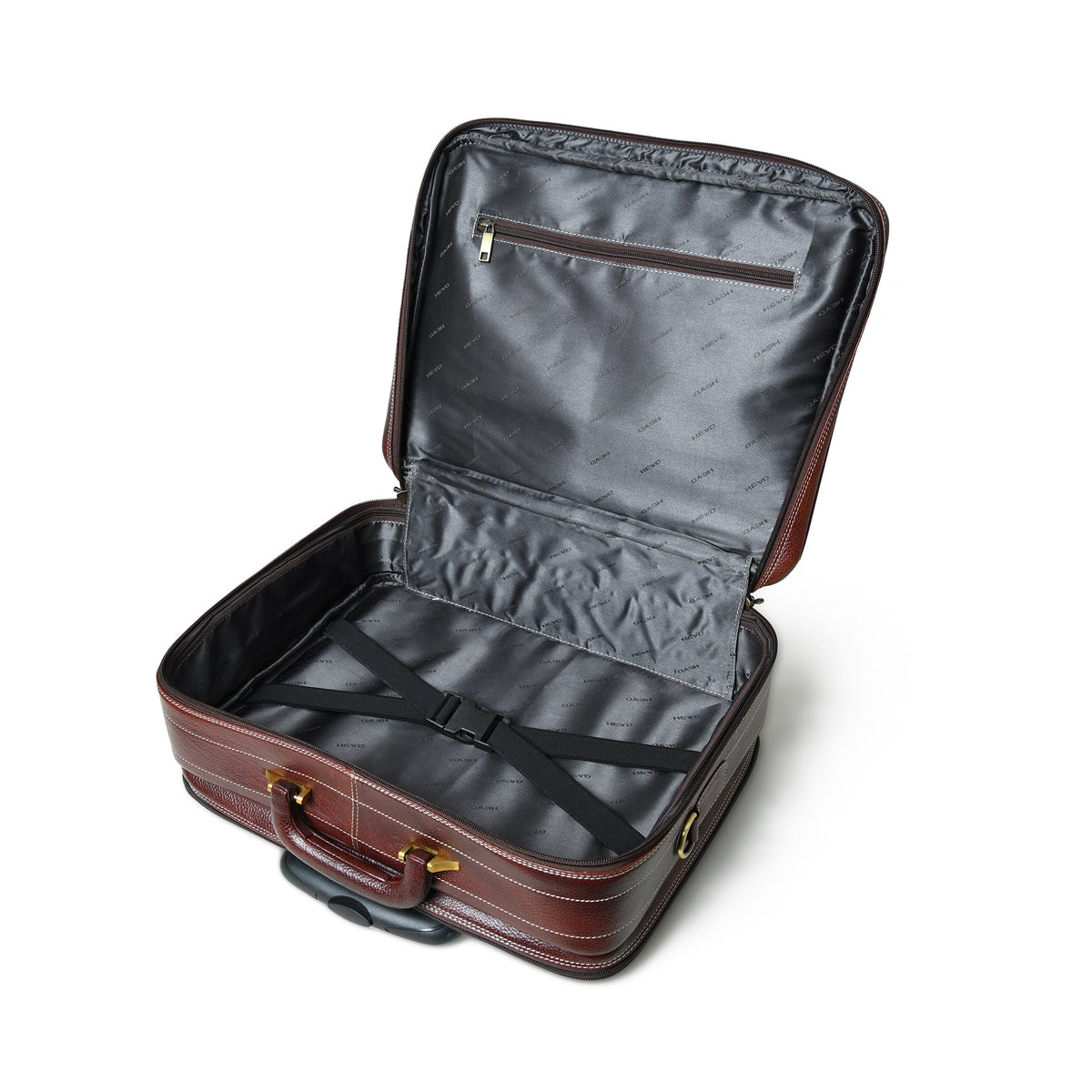 Wanderer Leather Rolling Suitcase