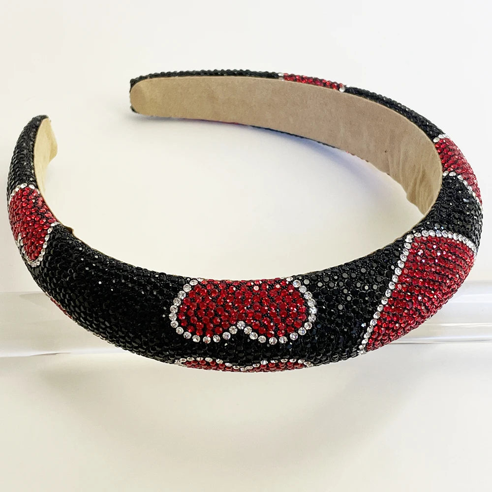 Rhinestone & Pearl Heart Hairband