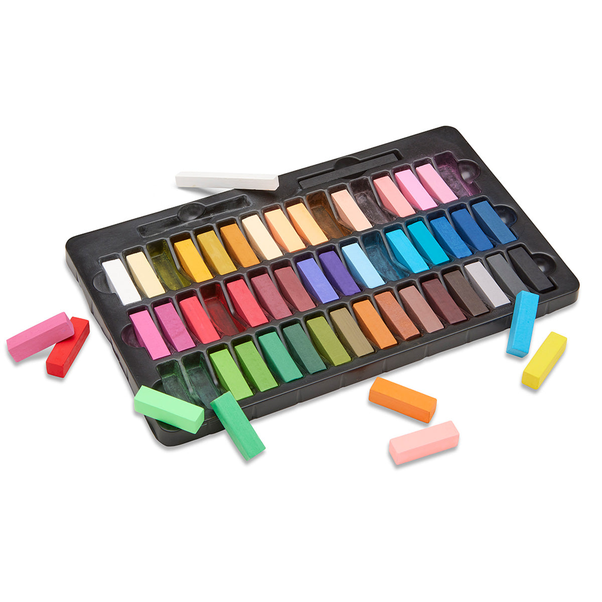 Soft Square Pastel Half Sticks, 50 Pieces