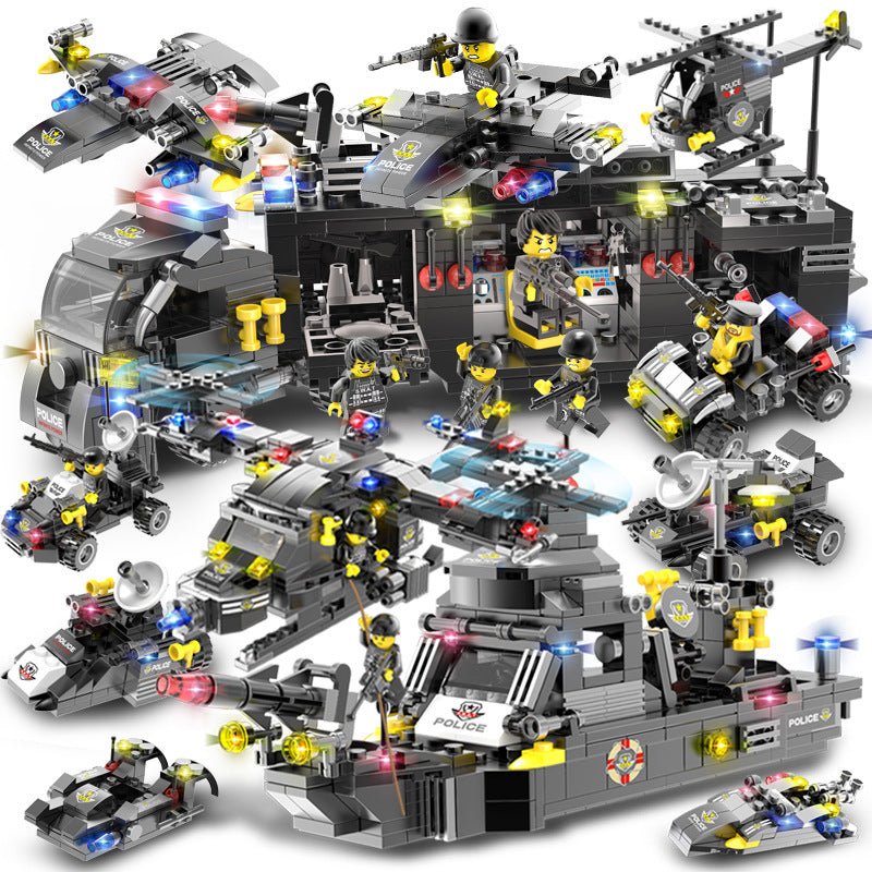 Military Aircraft Carrier Building Block Set
