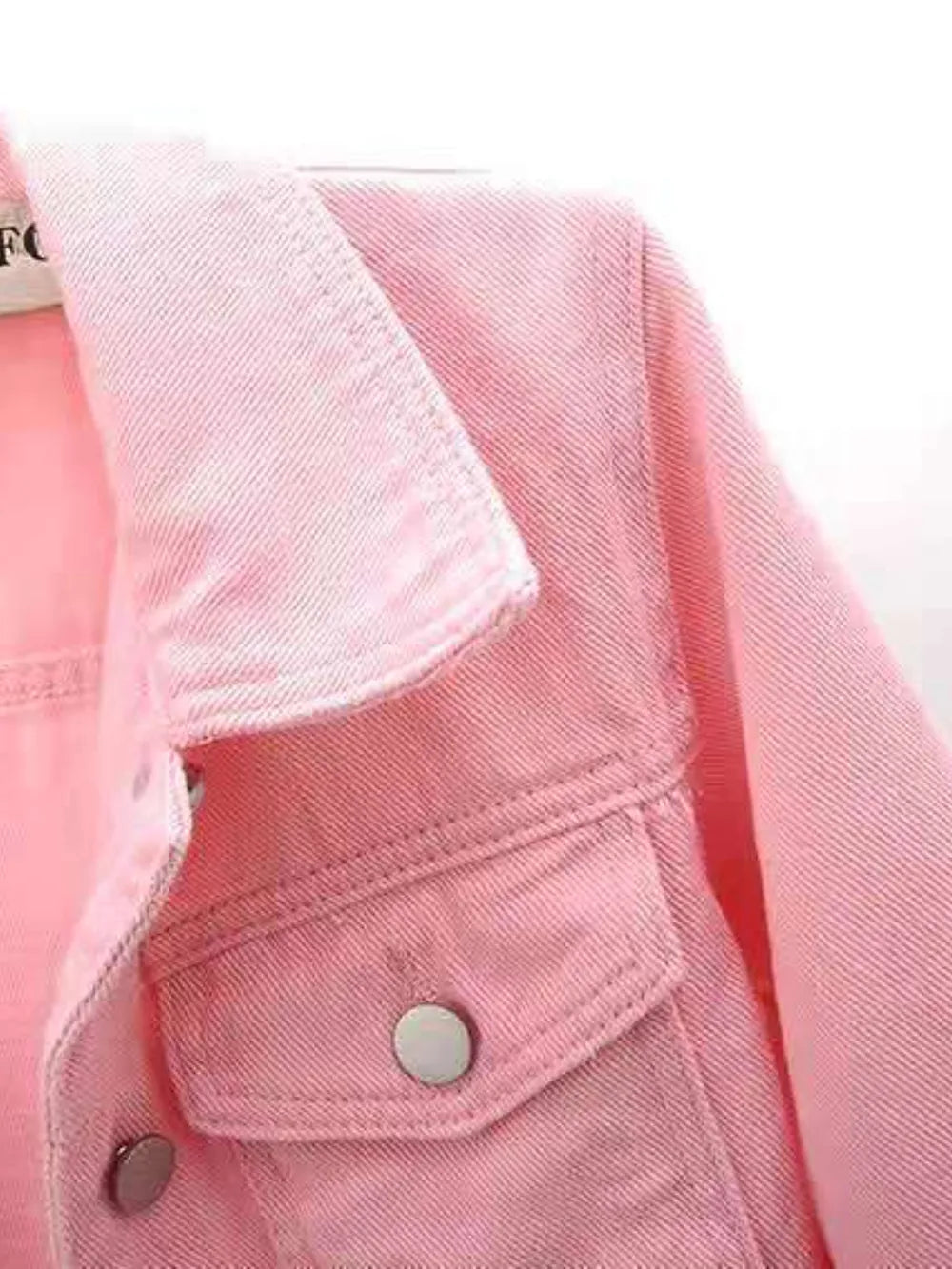 Women's Plus Size Cropped Denim Jacket