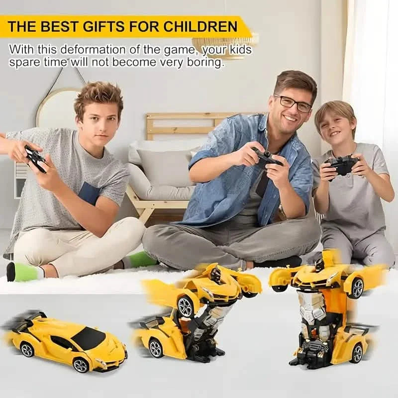 1:18 Transforming RC Robot Car with LED Lights