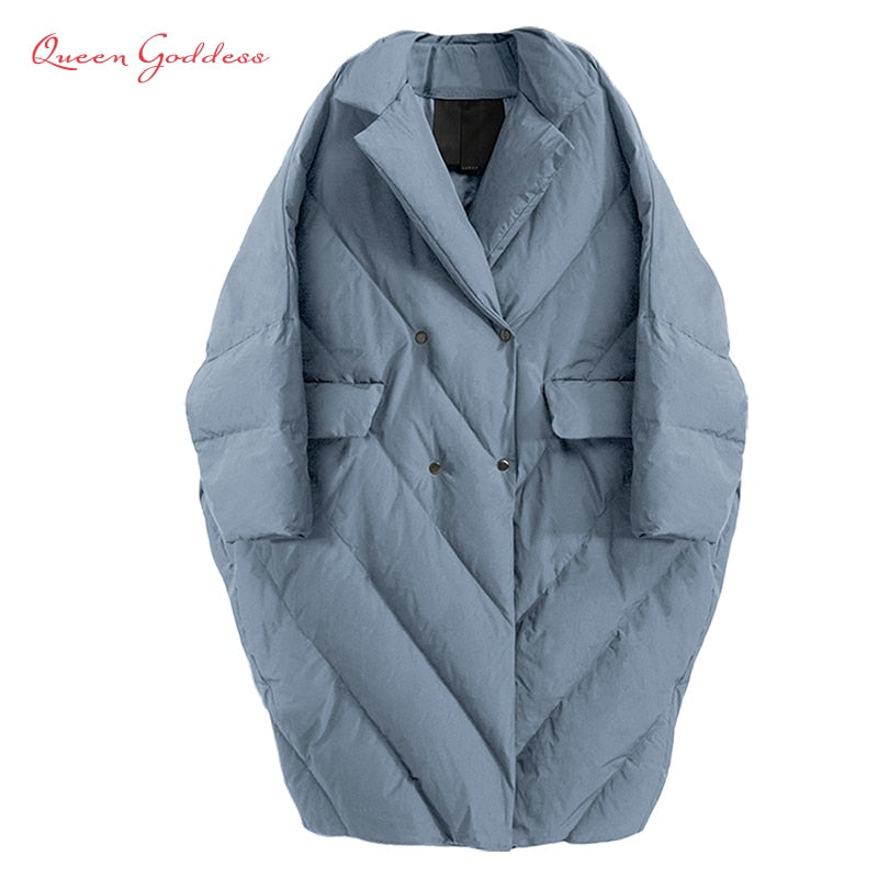 Women's Plus Size Oversized Long Down Coat