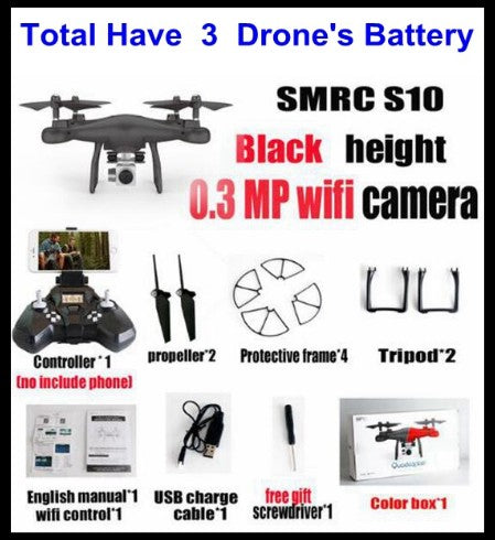 S10 SMRC FPV Quadcopter Drone with 2MP Wi-Fi Camera