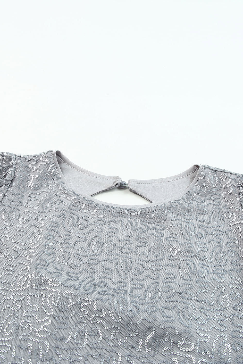 Women's Sequin Ruffle-Sleeve Blouse