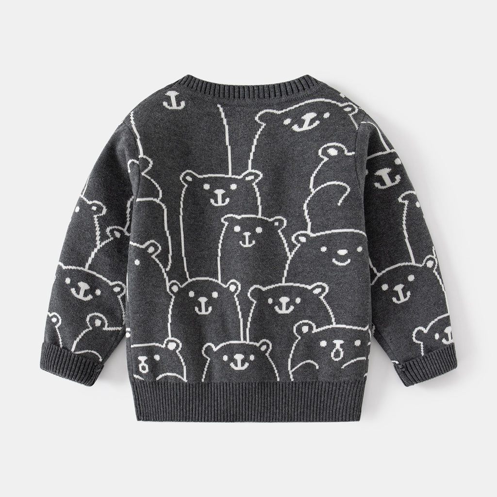 Kids’ Single-Breasted Wool Sweater