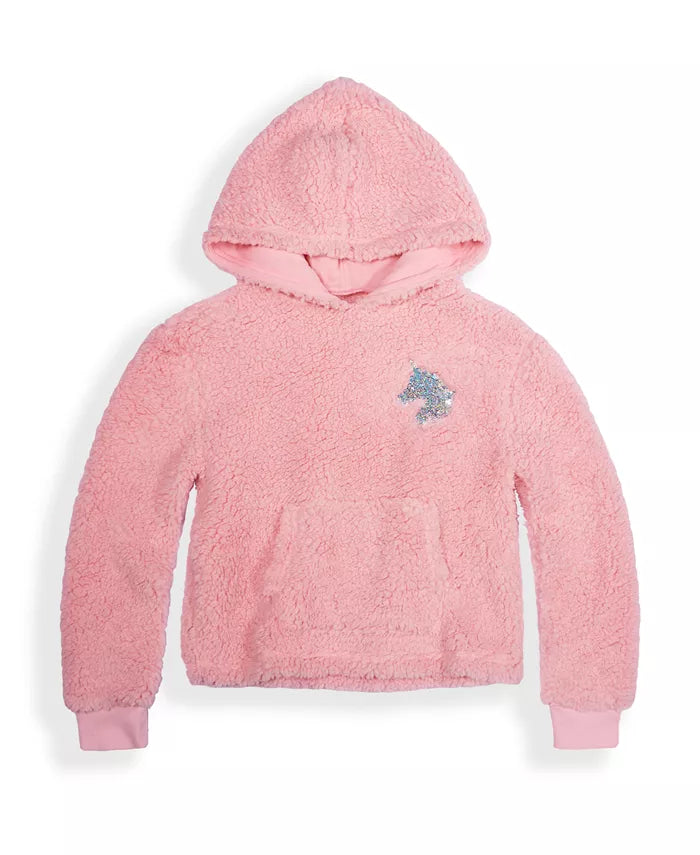 Epic Threads Girls' Pink Sherpa Hoodie – XL