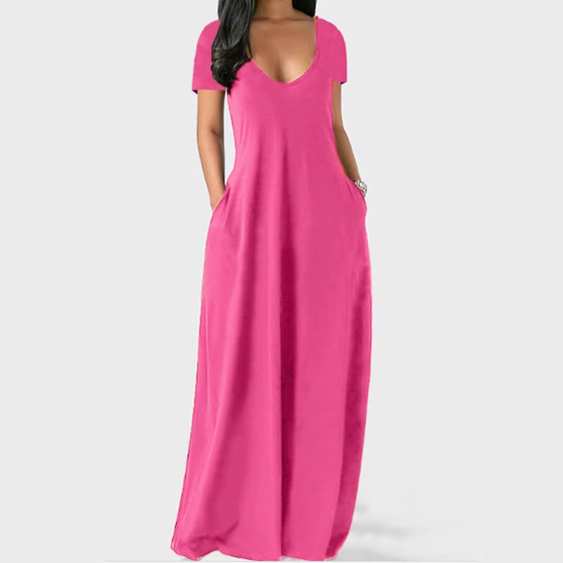 Women's Plus Size V-Neck Dress