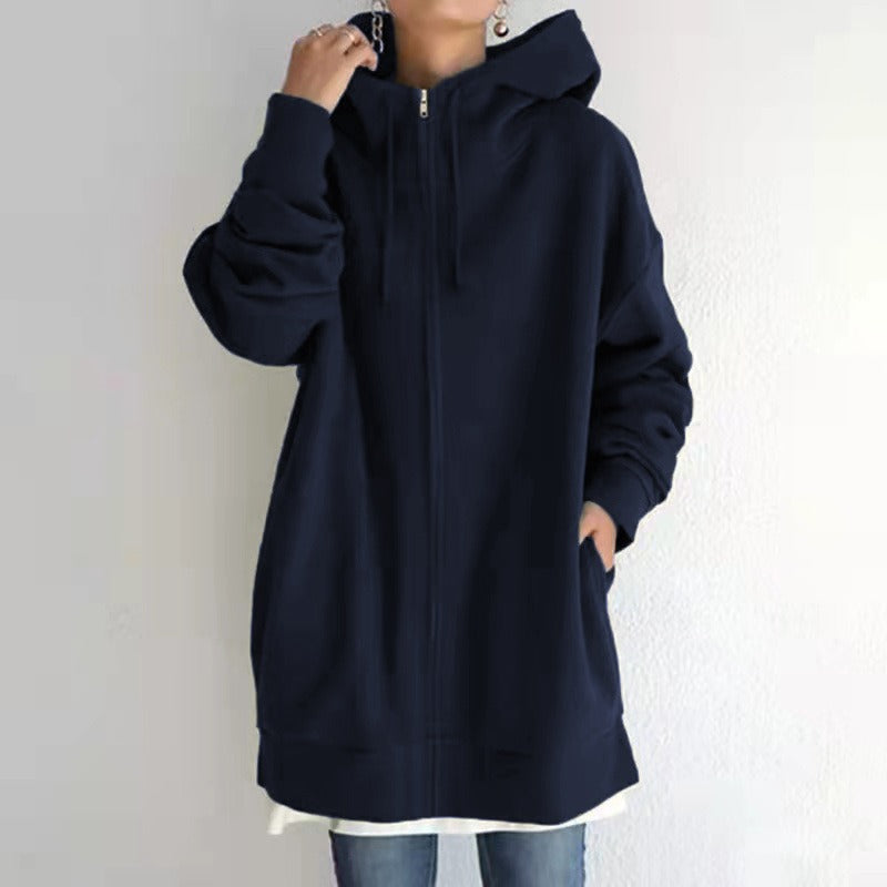 Women's Plush-Lined Zip Hoodie