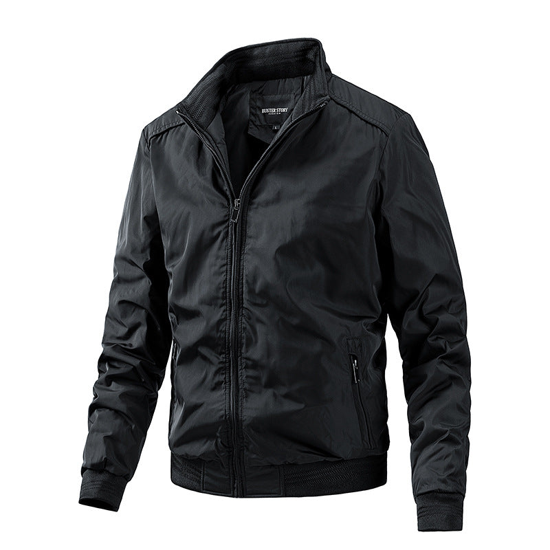 Men's Plus Size Stand-Collar Cotton Jacket