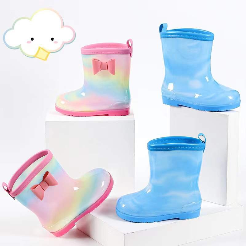 Kids’ Waterproof Barefoot Rain Boots with Wide Toe Box