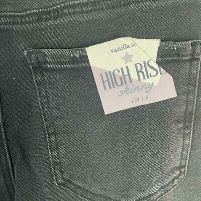 Vanilla Star Juniors Distressed High-Rise Skinny Jeans