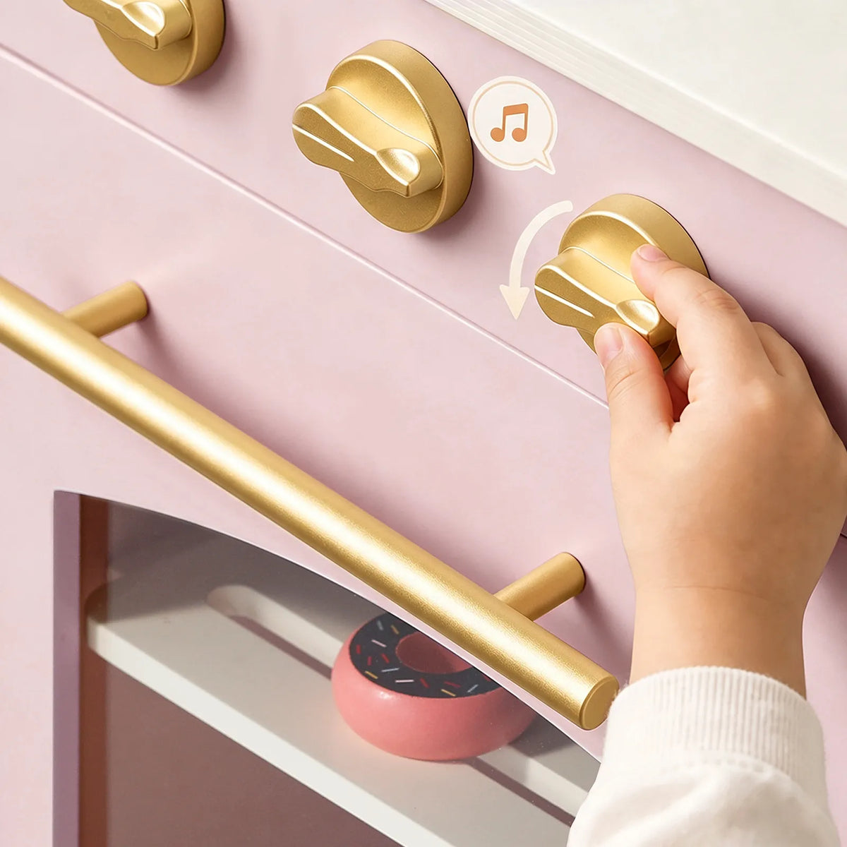 Tiny Land Wooden Play Kitchen with Storage