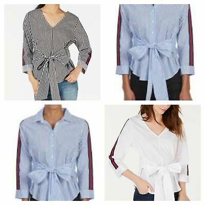 Almost Famous Juniors V-Neck Tie-Front Top