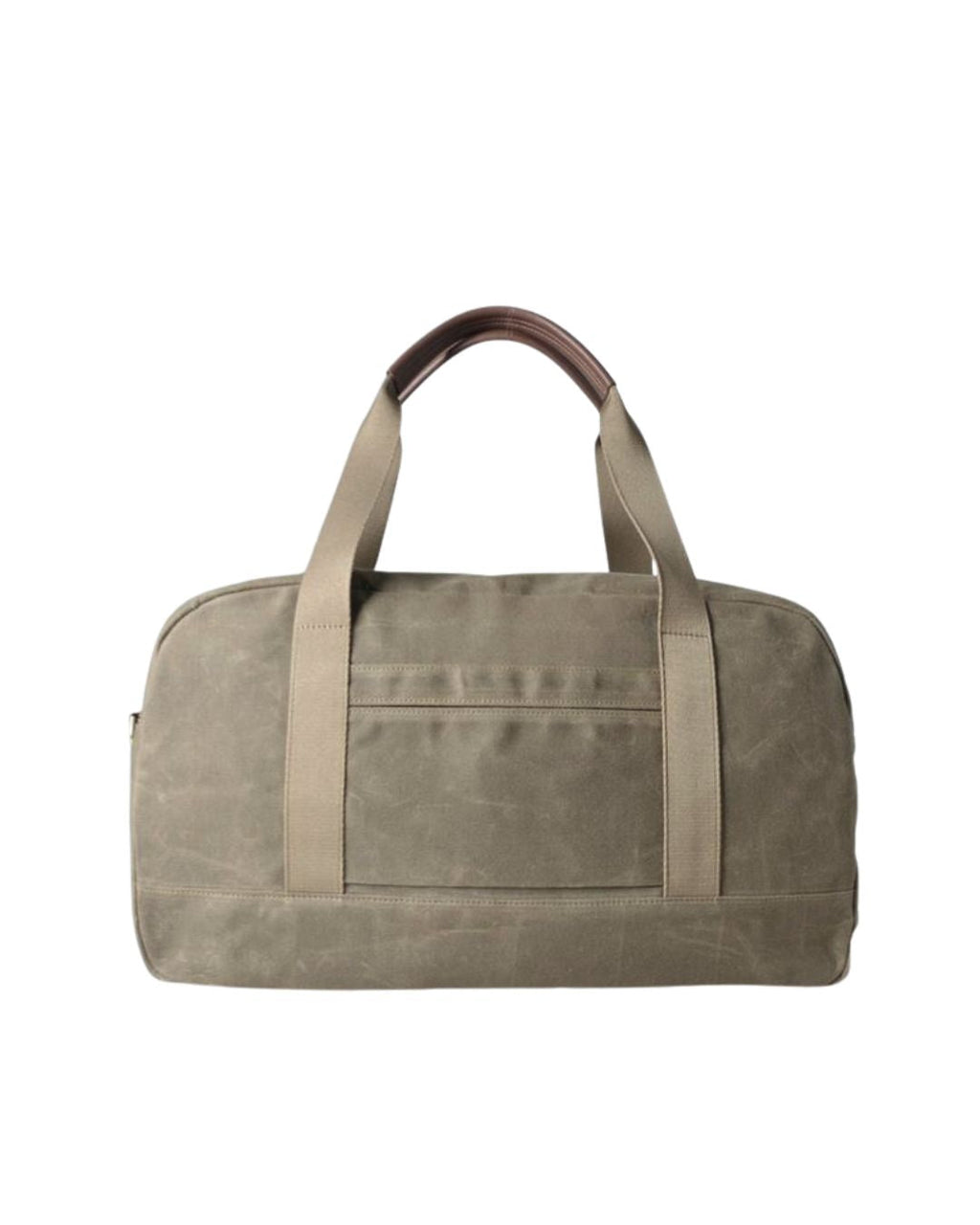 R. Riveter Nellie Waxed Canvas Duffle Bag — Fatigue & Brown