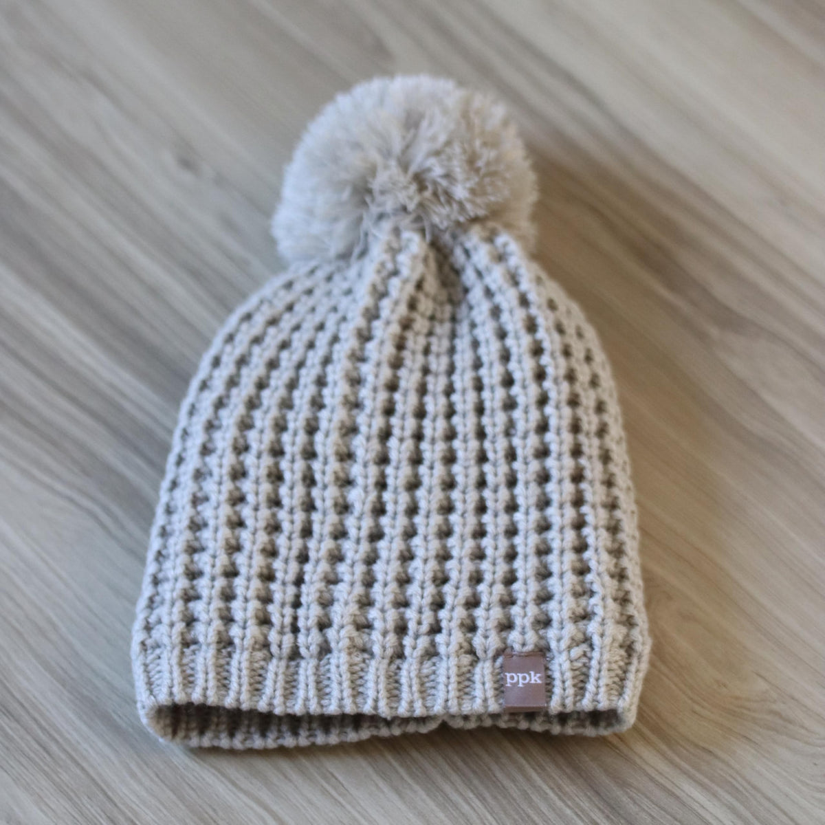 Girls’ Fleece-Lined Textured Knit Slouchy Beanie, Ages 5–12