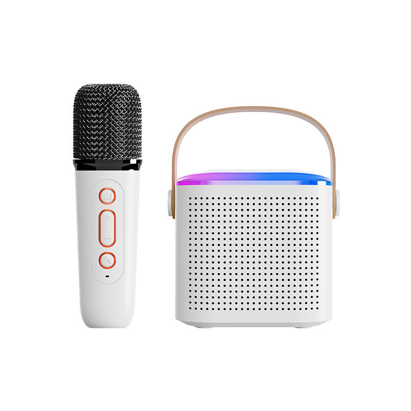 Bluetooth Karaoke Speaker with 2 Wireless Mics & RGB Lights
