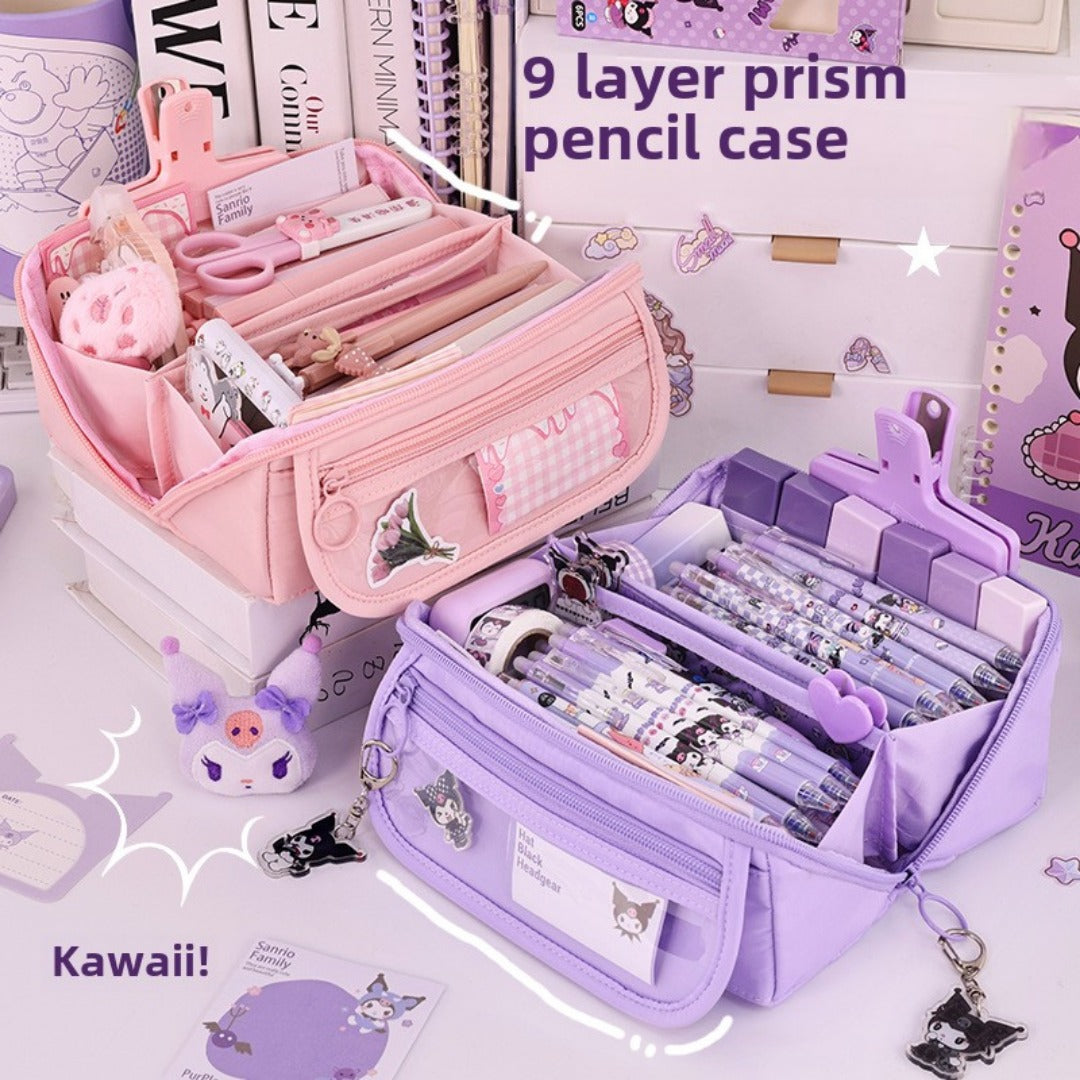 Girls’ Heart Prism Pencil Case