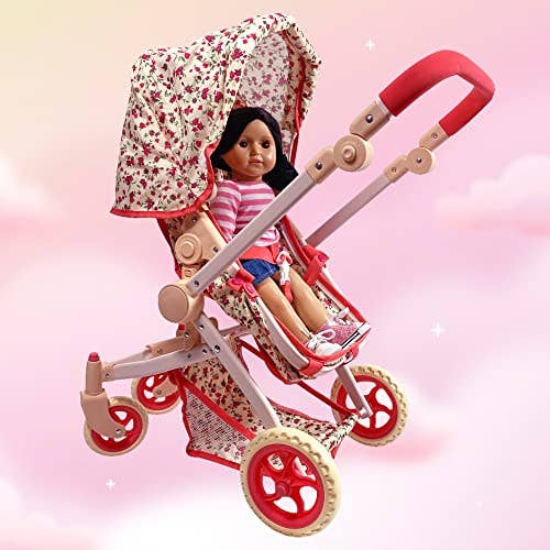 Convertible Baby Doll Floral Stroller