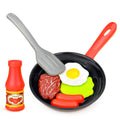 Kids’ Pretend Play Pan, Spatula & Steak Set