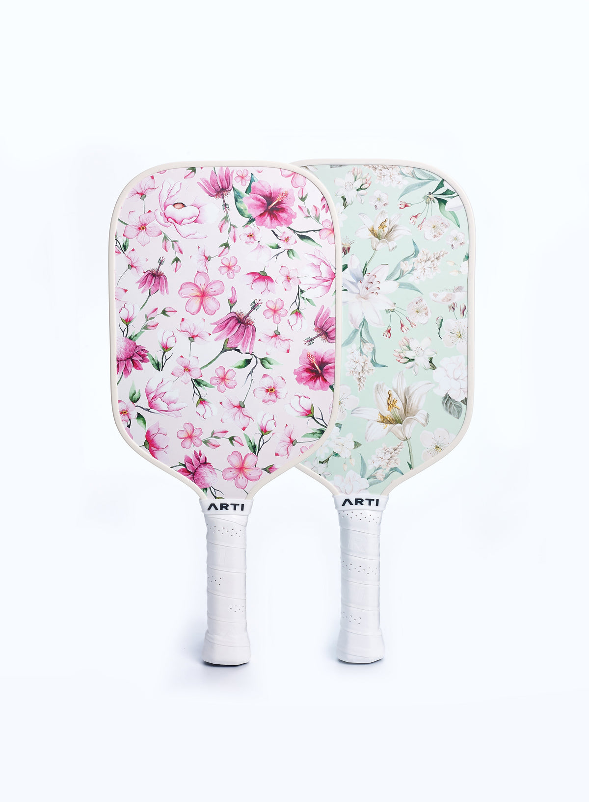 ARTI Flowers Pickleball Set — 2 Paddles, 4 Balls & Carry Bag