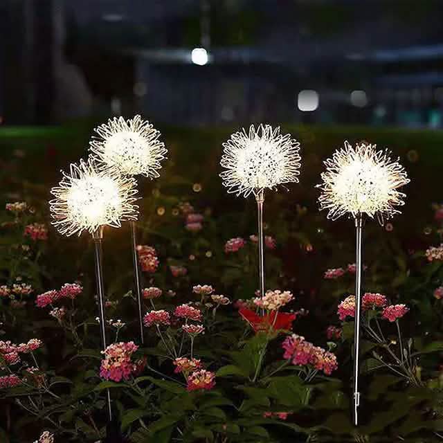 Solar Dandelion Lawn Lights – 2-Pack