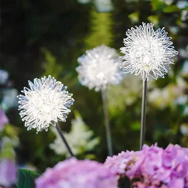 Solar Dandelion Lawn Lights – 2-Pack