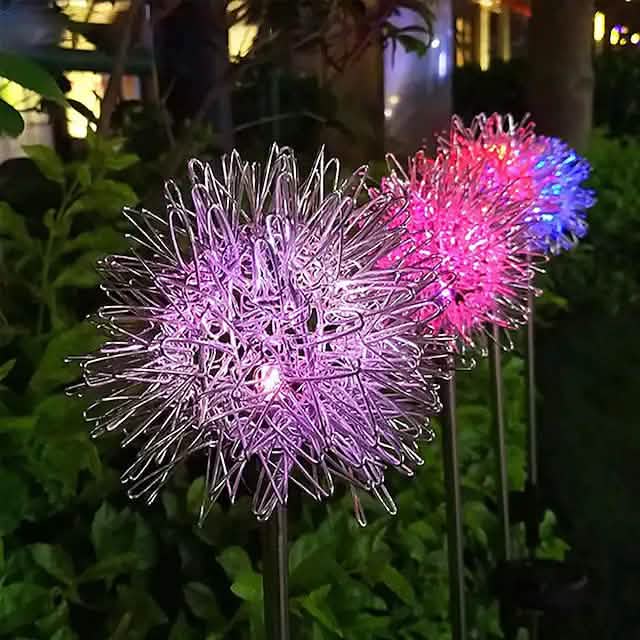 Solar Dandelion Lawn Lights – 2-Pack