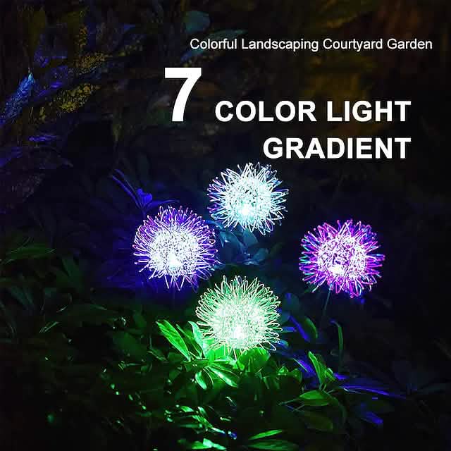 Solar Dandelion Lawn Lights – 2-Pack