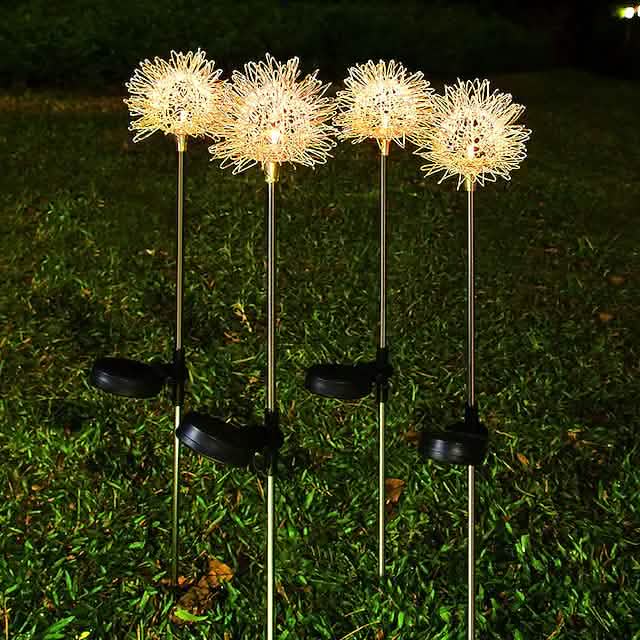 Solar Dandelion Lawn Lights – 2-Pack
