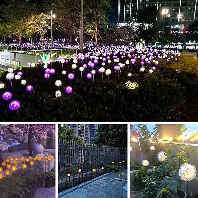 Solar Dandelion Lawn Lights – 2-Pack