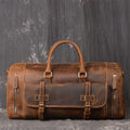 Vintage Full-Grain Crazy Horse Leather Weekender Bag