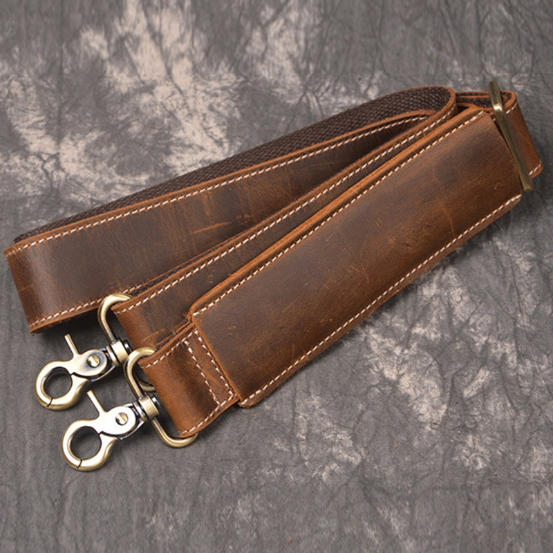 Vintage Full-Grain Crazy Horse Leather Weekender Bag