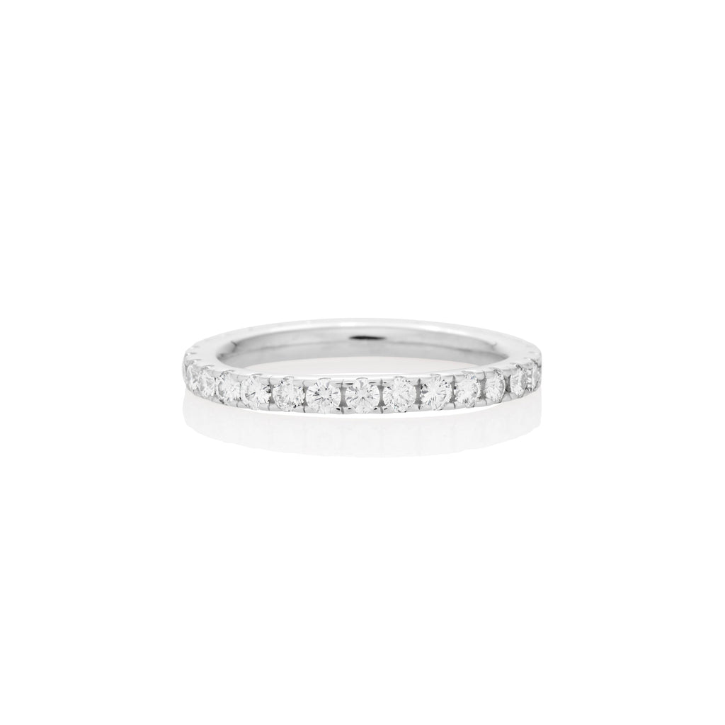 2mm Moissanite Eternity Ring – 925 Sterling Silver
