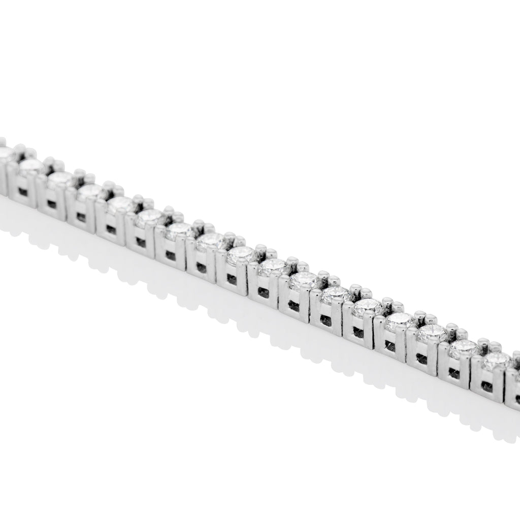 2mm Moissanite Tennis Necklace – 925 Sterling Silver