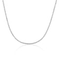 2mm Moissanite Tennis Necklace – 925 Sterling Silver
