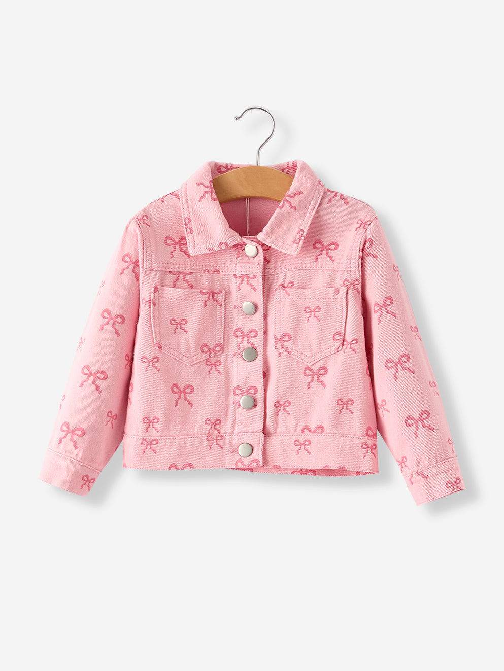 Girls’ Pink Denim Jacket