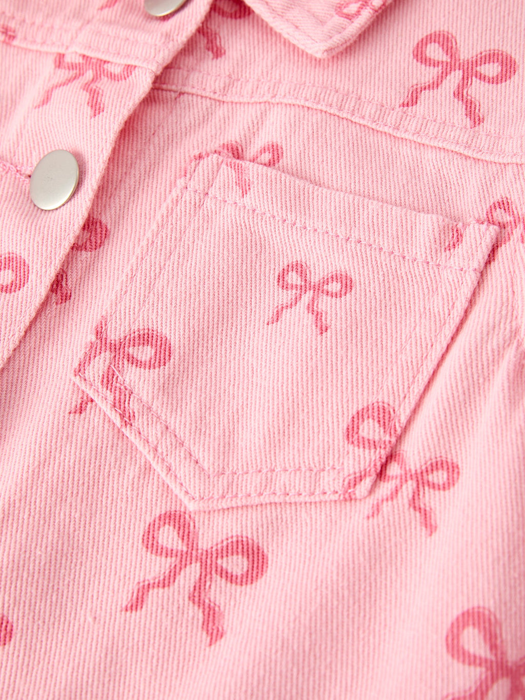 Girls’ Pink Denim Jacket