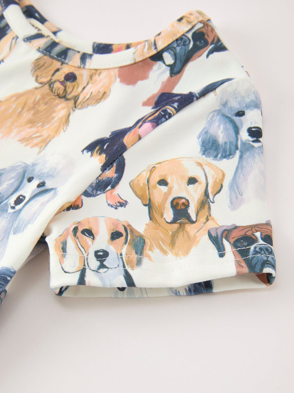 Girls' Puppy Print Twirl Dress