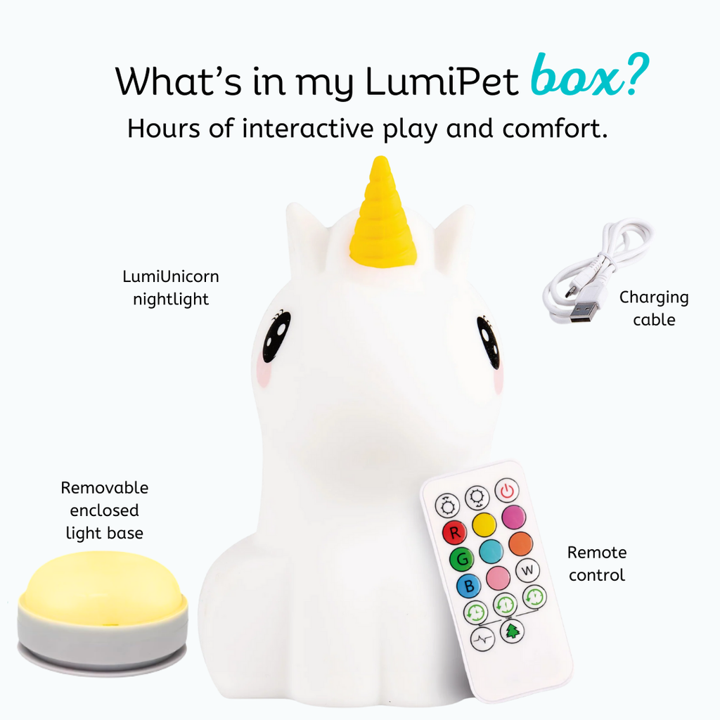 LumiPets Unicorn Soft Silicone Night Light