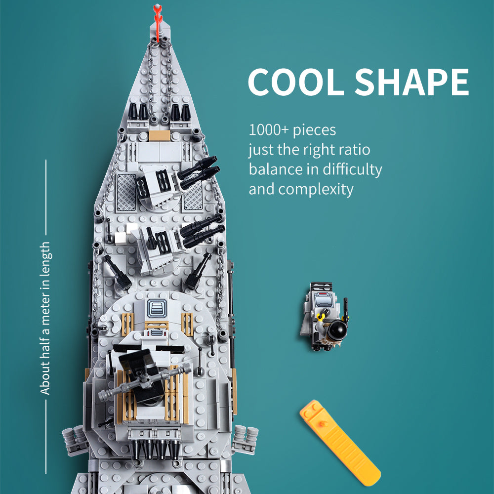 8-in-1 Military Battleship Puzzle Building Toy