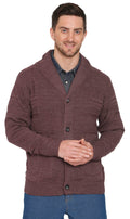 Men's Jacquard Shawl-Collar Cardigan