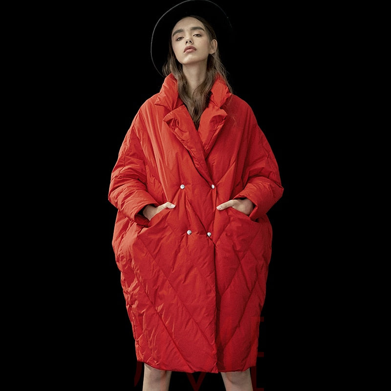 Women's Plus Size Oversized Long Down Coat