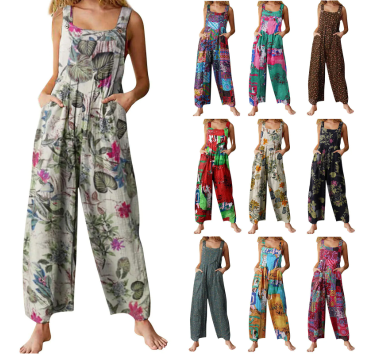 Women's Plus Size Wide-Leg Jumpsuit