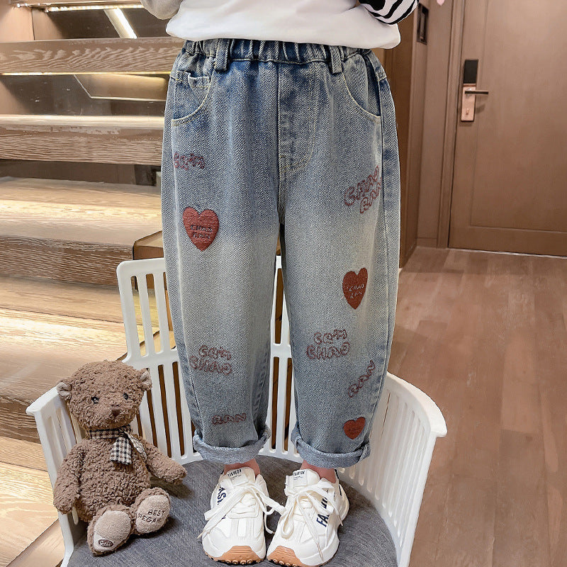 Kids’ Unisex Casual Denim Pants