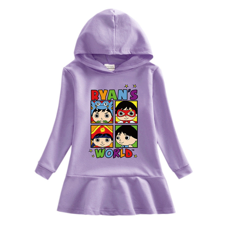 Girls’ Ryan Toys Review Hooded Dress