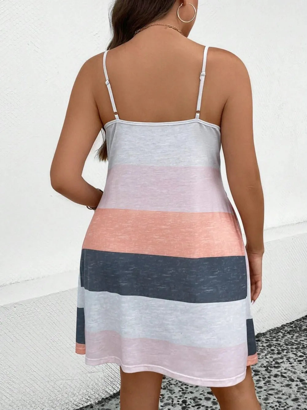 Women's Plus Size Printed Camisole Dress