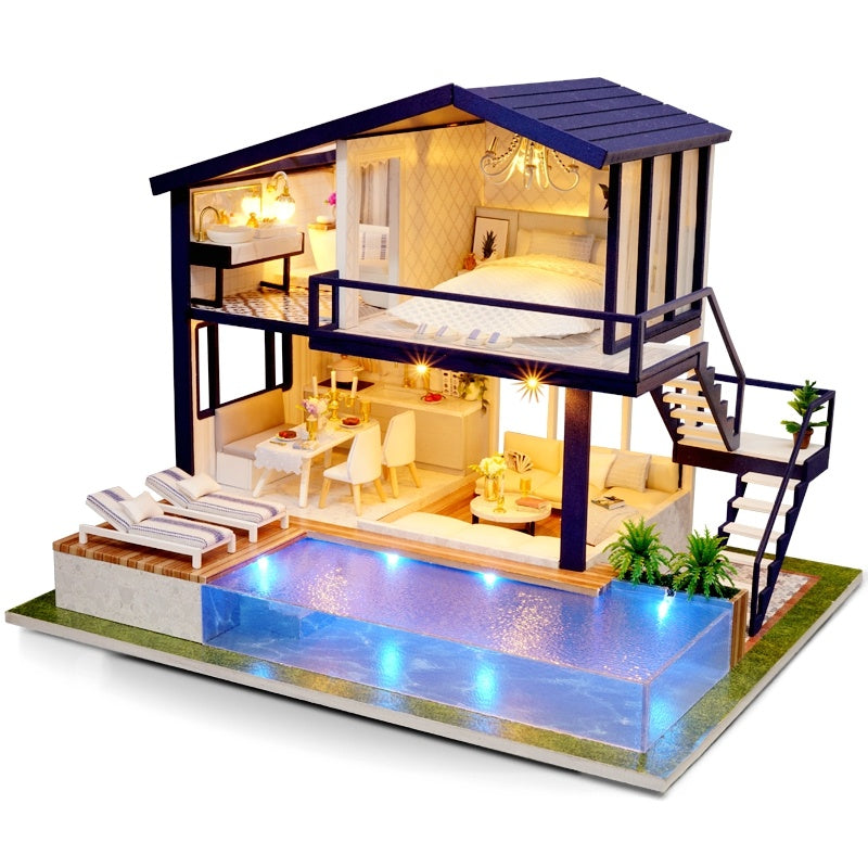 DIY Wooden Miniature Dollhouse Kit