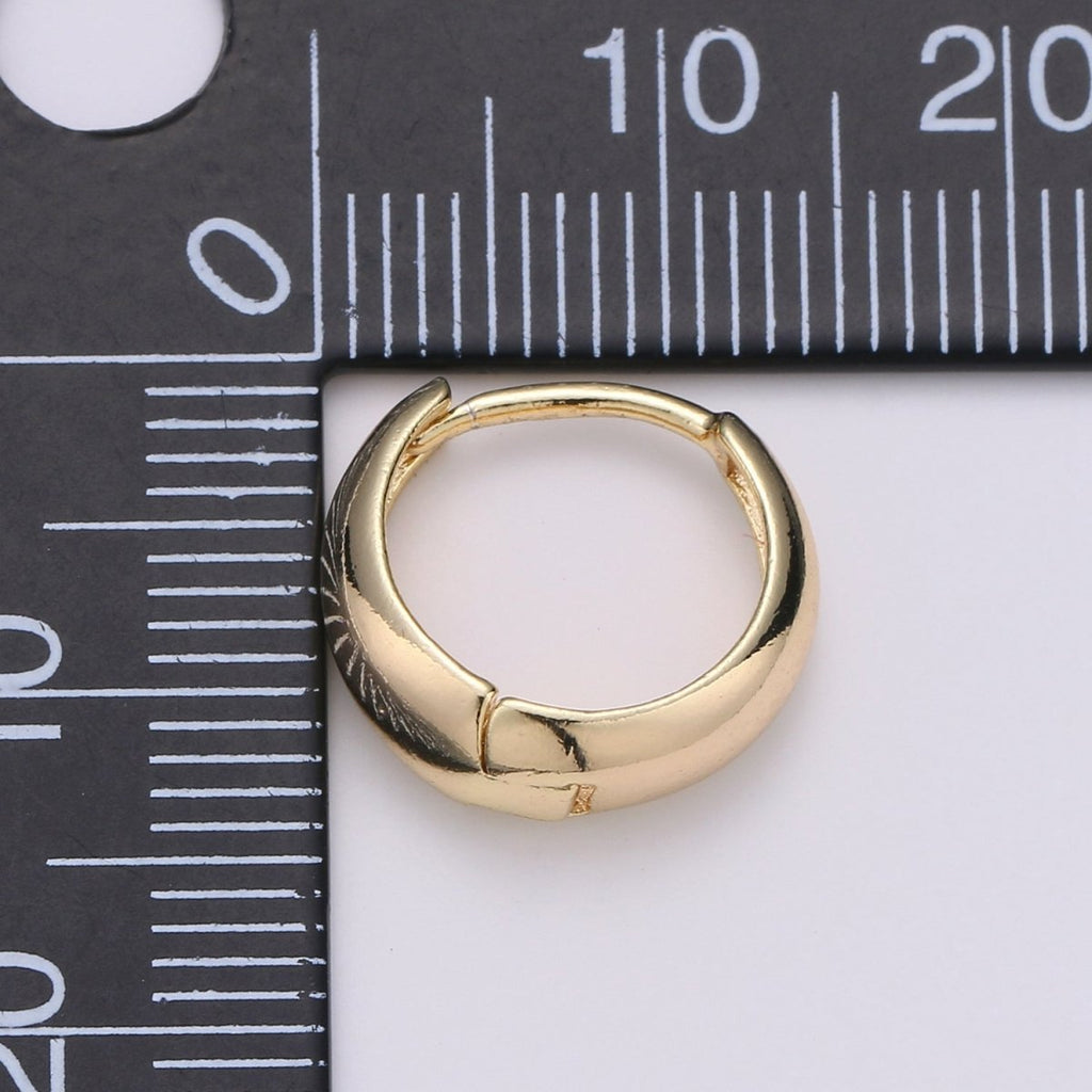 24K Gold-Filled Huggie Hoop Earrings